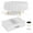 White, variant on 12-Pack Square Plastic Disposable Tablecloth – Size: 85 × 85 Inches – Square Table Cover for Parties, Picnics & Formal Events