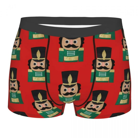 Fashion Nutcracker Soldier King Boxers Shorts Panties Male Underpants Stretch Cartoon Christmas Nutcrackers Briefs Underwear