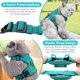 thumbnail image 4 of Arnés ajustable antiescape para gatos - Arnés con correa - Arnés suave para gatos, gatitos, perros y cachorros - Azul turquesa - Talla M, 4 of 6
