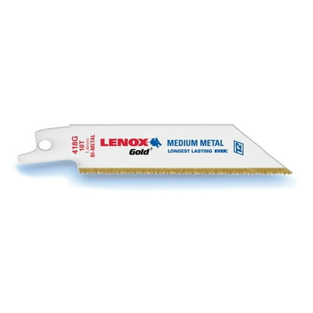 Lenox 21068418GR 4 (102mm) 18 Tpi Gold T2 Reciprocating Saw Blade, 5 Pack