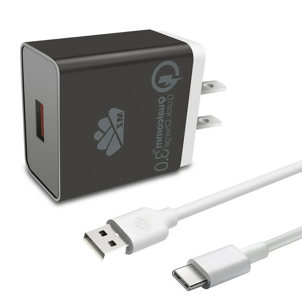 Quick Charge 3.0 USB Home Wall Charger Adapter w/USB Cable