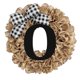 thumbnail image 1 of Ionze - Corona decorativa única para puerta de entrada durante todo el año con lazo, señal de bienvenida, guirnalda de 26 letras para puerta de entrada, primavera, todas las estaciones, decoración, 1 of 3