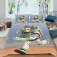 thumbnail image 2 of Toy Story Themed Bed Sheet Set Three Piece Set 53x79 Inches Comfortable And Skin Friendly Unique Design Creating A Star Studded Night, 2 of 6