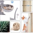 thumbnail image 2 of Árbol de Gatos, 3 Niveles Torre Árbol Rascador con Poste Rascador, Torre Grande para Gatos con Plataforma Acolchada y Pompón,para Gatos Pequeños Medios, 2 of 7