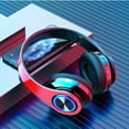 thumbnail image 1 of NARABB Bluetooth Speakers Head-Mounted Foldable Headphones Wireless Bluetooth 5.0 Headset FM/T F-CardAux-in Function 7-Color Gradient Aperture Built In Microphone, 1 of 3