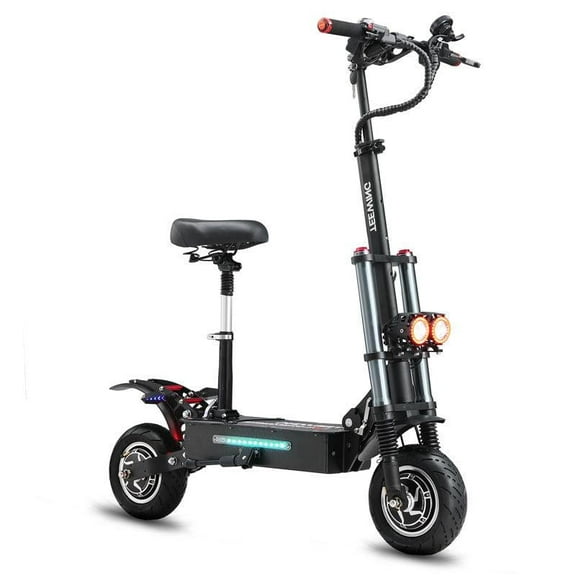 X3 Electric Scooter with Seat, 3200W Dual Motor,  Up to 40mph Speed and 50 Miles Range, Equipped with 52V 28Ah lithium battery