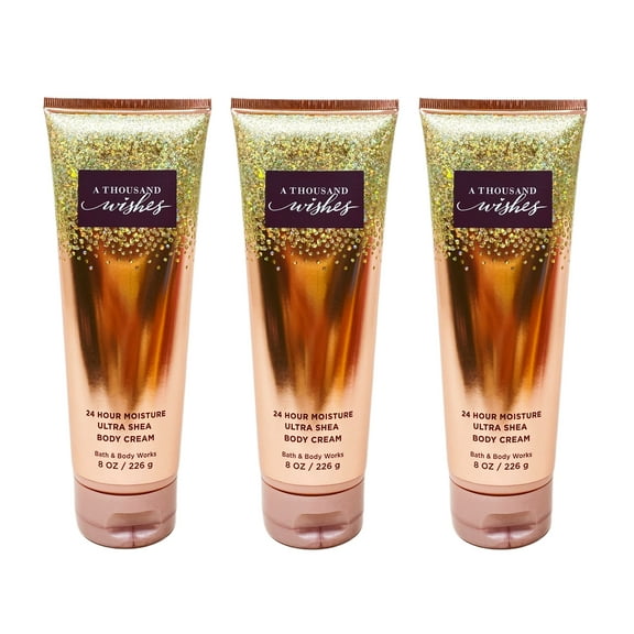 Bath and Body Works A Thousand Wishes 3 Pack Ultra Shea Body Cream Gift Set - Full Size