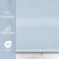 thumbnail image 3 of Mainstays Basics 4pk Towel Set, 2 Bath Towels, 2 Hand Towels, Light Blue, 3 of 6