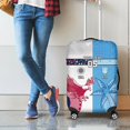 thumbnail image 2 of Housse de Valise Personnalisée Fidji et USA Palmier avec Aigle LT05, 2 of 5