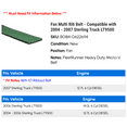 thumbnail image 2 of Fan Multi Rib Belt - Compatible with 2004 - 2007 Sterling Truck LT9500 2005 2006, 2 of 2