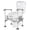 Light Gray, variant on SupreGear Adjustable Toilet Safety Frame, Anti-Slip Handrails with suction feet, Light Grey