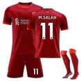 thumbnail image 1 of 21/22 Liverpool Home Salah Camiseta de fútbol kit de entrenamiento M.SALAH NO.11 22 (120-130) oso de fresa Electrónica, 1 of 1