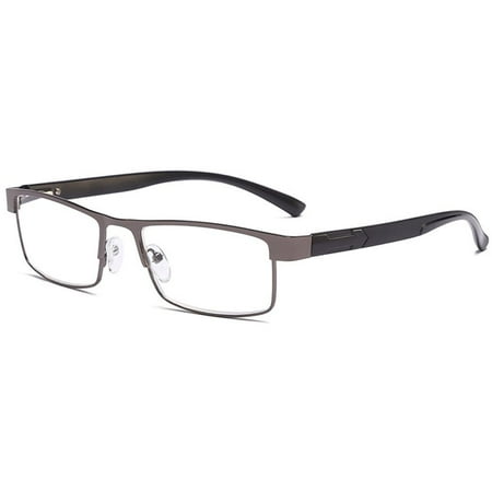 Fashion Vintage Simple Classic Ultra Light Glasses Business Reading Glasses Optical Frame Eye Protection BROWN STRENGTH 150