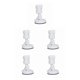 thumbnail image 3 of Soporte de cabezal de ducha Yuarrent ajustable montado en la pared ventosa 360 grados ABS blanco gris blanco, 3 of 6