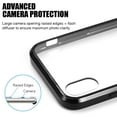 thumbnail image 2 of Kaleidio Case For Apple iPhone XS Max (6.5") [Scratch Resistant] Hybrid TPU Bumper [Slim Fit] Transparent Back Panel Skin Cover w/ Overbrawn Prying Tool [Clear/Black], 2 of 6