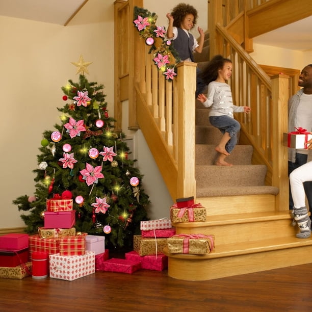 Guirlande De Noël Luxuriante 2,7 M Argentée – Fleurs Irisées, Pommes De Pin, Boules & LED Blanc Chaud – Décoration Escalier, Cheminée, Porte Guirlande De Noël Luxuriante 2,7 M Argentée – Fleurs Irisées, Pommes De Pin, Boules & LED Blanc Chaud – Décoration Escalier, Cheminée, Porte