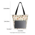 thumbnail image 3 of Salouo Forest Mushrooms Insects for Shoppers Tote for Women Foldable Handbags with Big Capacity Casual One-Shoulder Shopping Bag Hobo Bags Fit for Office/Shopping/Park, 3 of 6