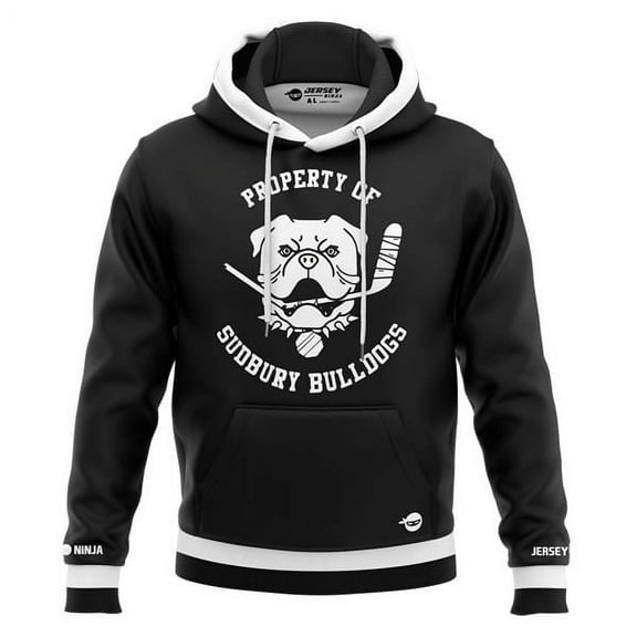 Property of Sudbury Bulldogs Black Performance Hoodie