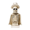 thumbnail image 2 of Tuvgenk Night Lights LED Lamp Resin Skeleton Halloween Decor Gifts Autumn White Bedside Touch Lamp for Halloween, Front Porch, Patio, Yard, 2 of 6
