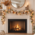 thumbnail image 3 of ChicYu Artificial Fall Maple Leaf Garland with Lights, Pumpkin Berry Vine for Mantel, 170cm LED Lighted Autumn Garland, Home Decor for Thanksgiving Party, Guirnalda de Otoño con Luces, 3 of 4