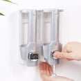 thumbnail image 5 of Grofry 350ml Wall-Mounted Manual Soap Dispenser Bathroom Easy Refill Shower Dispenser with Shampoo Conditioner, 5 of 8
