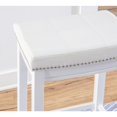 thumbnail image 2 of Linon Claridge Barstool White, 2 of 7