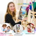 thumbnail image 4 of QUITEDEW Town Paint by Numbers Kit for Adults,with Framed,in Colorful Box,Acrylic Watercolor for Gift and Wall Decoration(8x12 Inch), 4 of 8