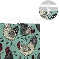 thumbnail image 5 of FREEAMG Cute Rooster Shower Curtains Waterproof Fabric Shower Curtain Bathroom Decoration with Hooks Washable Bathroom Shower Curtains 60x72 Inch, 5 of 6