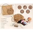 thumbnail image 3 of CAILDANL Crossbody Straw Bags for Women, Hollowed-out Lemon Hand Woven Shoulder Bag with Rattan Strap, Trendy 2025 Beach Purses, 3 of 6