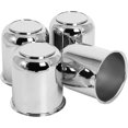 thumbnail image 2 of 3.19" Push Through Wheel Center Caps for Trailer Truck RV Wheel Rims, Chrome Silver Trailer Wheel Hub Center Caps Fit 3.19inch Center Bore,, 2 of 9