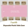 thumbnail image 4 of Exquisite Pink Plastic Tablecloth Cover - 54" x 108" - Heavy Duty - Disposable - Single Count, 4 of 6