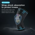 thumbnail image 4 of 1 Pcs Compression Knee Support Sleeve Elastic Breathable Knee Pads Brace Springs Gym Sports Protector Basketball Volleyball Run, 4 of 5