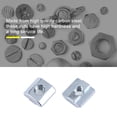 thumbnail image 2 of Tuercas, Tuerca con ranura en T de acero al carbono Biuzi para accesorios de perfil de aluminio, con tuerca de cabeza de martillo resistente al óxido de superficie chapada en zinc(M8), 2 of 8
