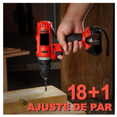 thumbnail image 4 of Taladro percutor  Bloosom inalámbrico de 10mm 21V Rojo, 4 of 4