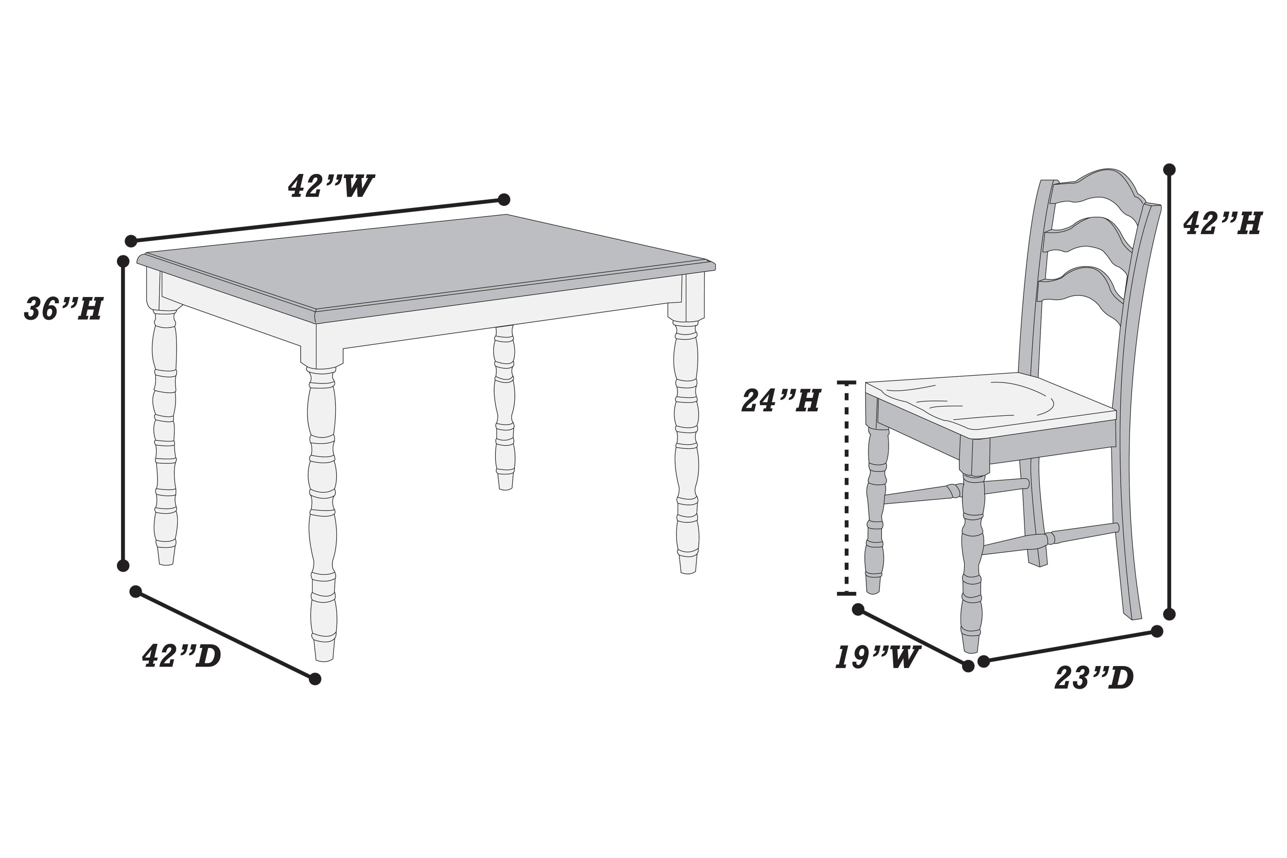 Aukfa 5-Piece Counter-Height Dining Set with 4 Chairs, Modern Farmhouse Kitchen Table Set for Dining Room or Small Spaces, White/Brown