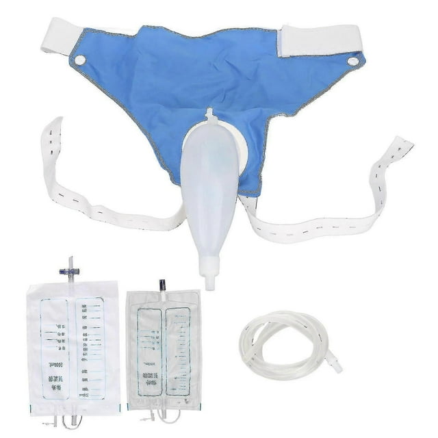 Wearable Urine Bag With Pee Catheter Duct 1000ml 2000ml For Men Elderly Urinary Incontinence Bedridden Patients