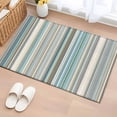 thumbnail image 2 of Light Blue Striped Area Rugs Collection 2'x3', Farmhouse Thin Line Modern Abstract Art Non Slip Indoor Rectangle Throw Runner Rug Floor Mat Carpet for Living Room Dining Table Bedroom Nursery, 2 of 9