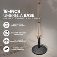 thumbnail image 2 of Four Seasons Courtya 852006 Umbrella Base, Black, 18-In. - Quantity 1, 2 of 8