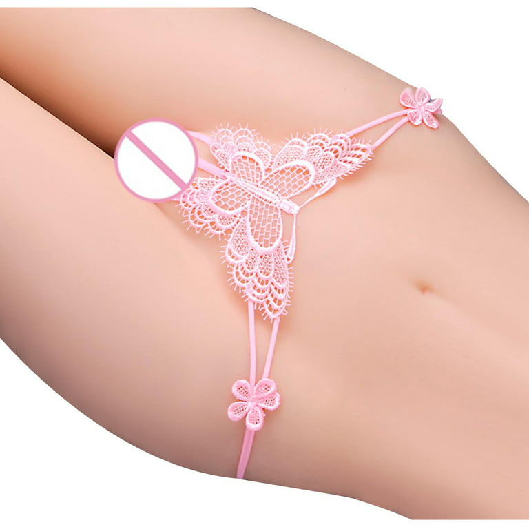 Naughty Underwear Sexy Panty Ladies Butterfly Panty Crotchless Lingeri –