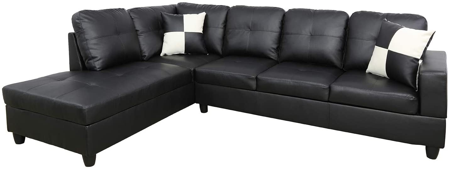 Buy Beverly Fine Furniture Faux Leather Sectional Set, Living Room L