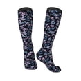 thumbnail image 4 of Daiia Sports Socks Love Butterflies Printed Novelty Crew Socks for Men Women Knee High Socks Cotton Socks Soft & Breathable Support Unisex Socks, 4 of 9