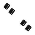 thumbnail image 4 of Methold Rubber Buckle Anti-skidding Surface End Caps Watchband Strength Strap High Smartwatch Fixing Ring Exquisite Cover Accessories 2piezas, 4 of 6