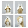 thumbnail image 4 of Black and White Feather-shaped Hair Clips for Costumes with Angel or Devil Wings, Perfect Lolita Accessories, 4 of 6