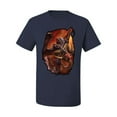 thumbnail image 2 of Wild Bobby, Enraged Angry Flying Dragon, Pop Culture, Men Graphic Tees, Navy, 2XL, 2 of 3