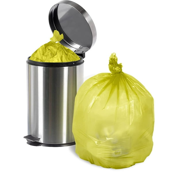 AMZ Supply Yellow Trash Bags 40 x 48 Thickness 17 Micron High Density