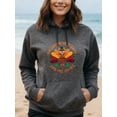 thumbnail image 3 of Funny Turkey Outfit Thanksgiving Hoodie for Men Women, Funny Turkey Graphic Pullover Hooded Sweatshirt, Cozy Cotton Poly Blend, Holiday Fall Outfit, 3 of 5