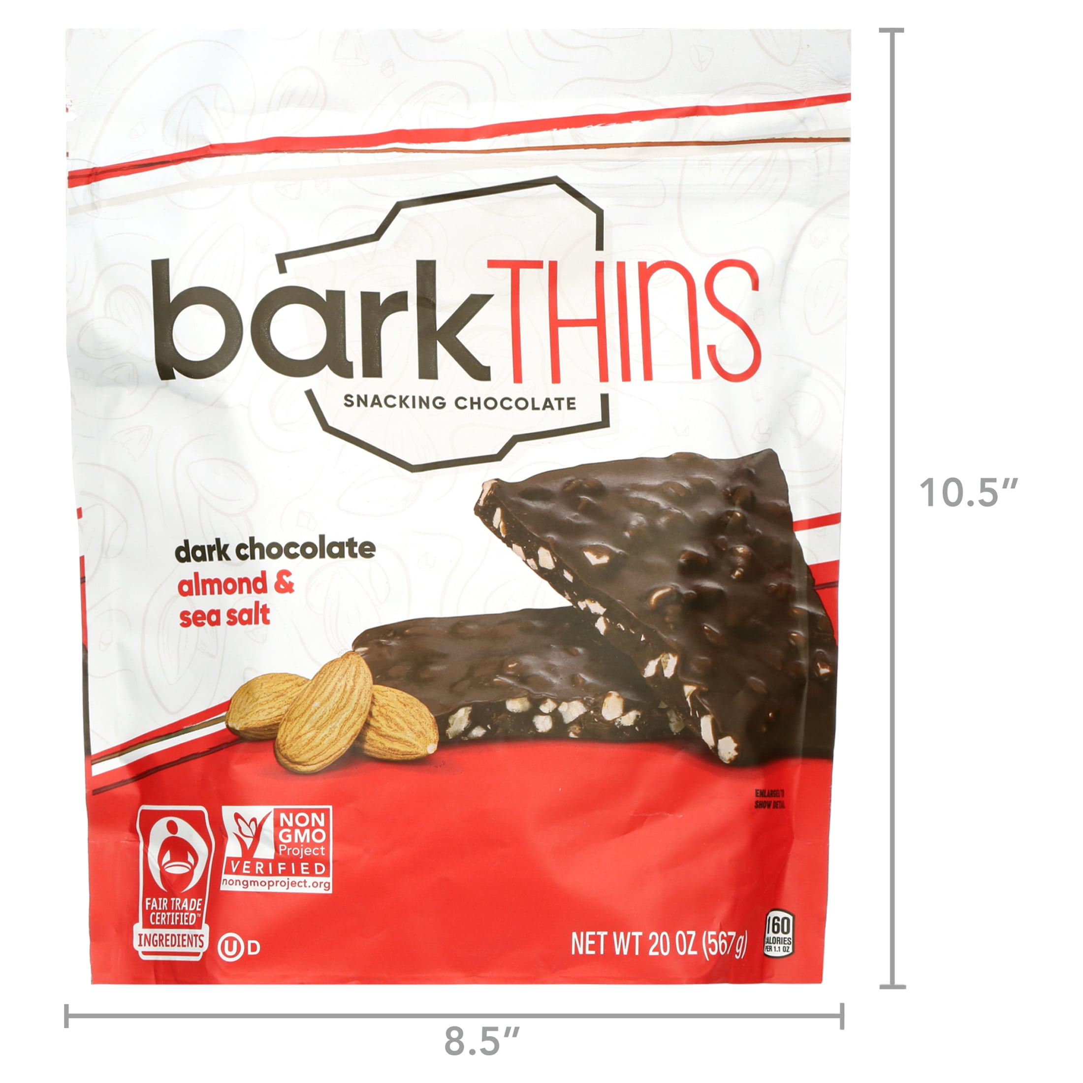barkTHINS Dark Chocolate Almond with Sea Salt - 20 oz