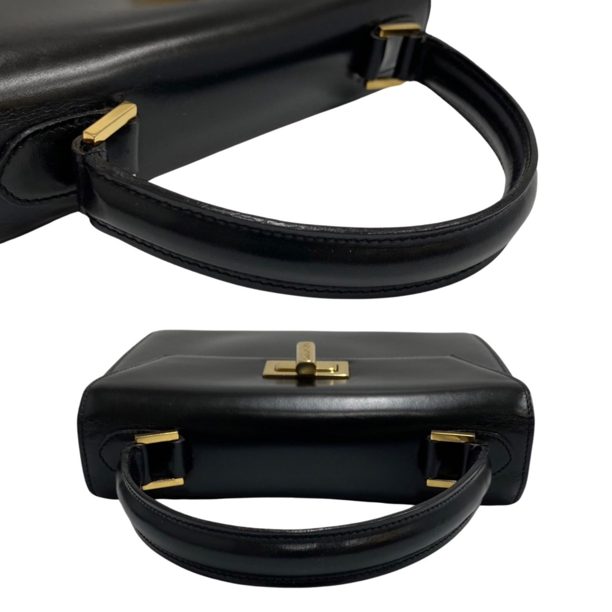 80’s-90’s CELINE Pre-Owned CELINE Vintage Logo Turnlock Hardware Calf Leather