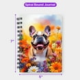 thumbnail image 5 of Welcome Spring Summer French Bulldog Portrait Flower Blue Sky Spiral Bound Journal Dog Lover Gifts 5x7in Spiral Notebook - 12001, 5 of 5