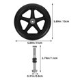 thumbnail image 2 of SKISUNO 2Sets Wheelchair Front Caster Rubber Steel Replacement Quiet Operation, 2 of 8